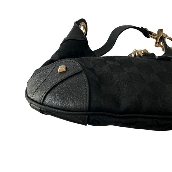 Gucci Black Jackie Hobo with Gold Piston lock - Picture 6 of 12